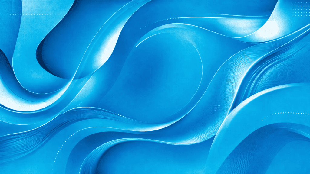 3D Abstract Blue Fluid Wave Pattern